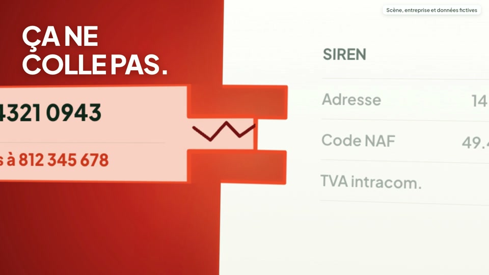 Un détail du film Libeo sur la vérification d’un changement de RIB
